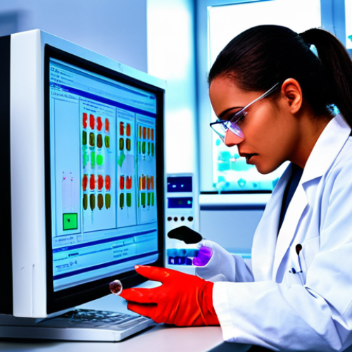 **

A brightly lit, modern clinical laboratory filled with sophisticated automated analyzers. A focused clinical laboratory scientist in a lab coat is carefully examining data displayed on a computer screen, with vials of blood samples nearby. The overall impression should be one of precision, technology, and dedication to patient care.

**