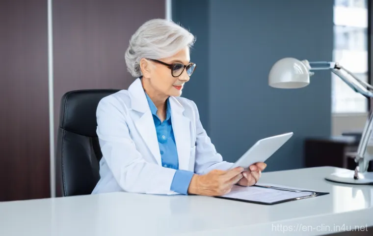 임상병리사 경력전환 직업 추천 - **Prompt:** A focused and detail-oriented medical technologist, wearing a clean, white lab coat over...